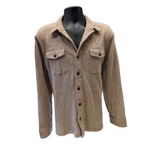 Lands End Shirt Jacket Mens XL 46-48 Shacket Long Sleeve Lumberjack Americana